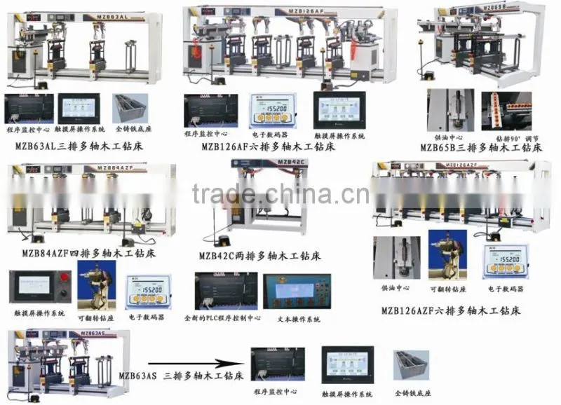 MZB65B CE Certification Multi-drill Woodworking Machine