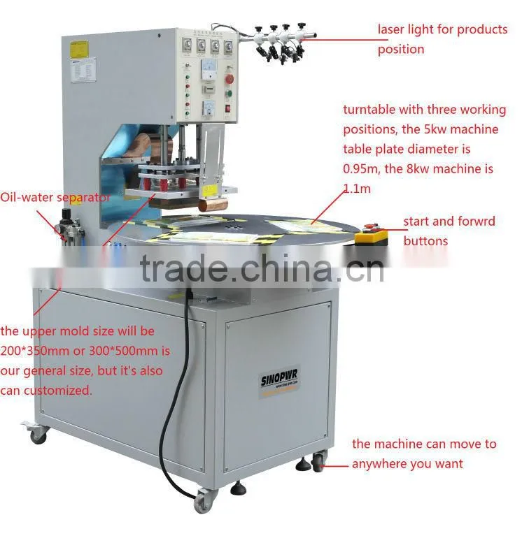 HF bicycle direction lamps welding machine
