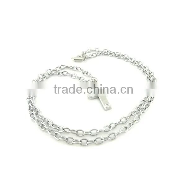 2014 trendy unique floating cross pendant necklace