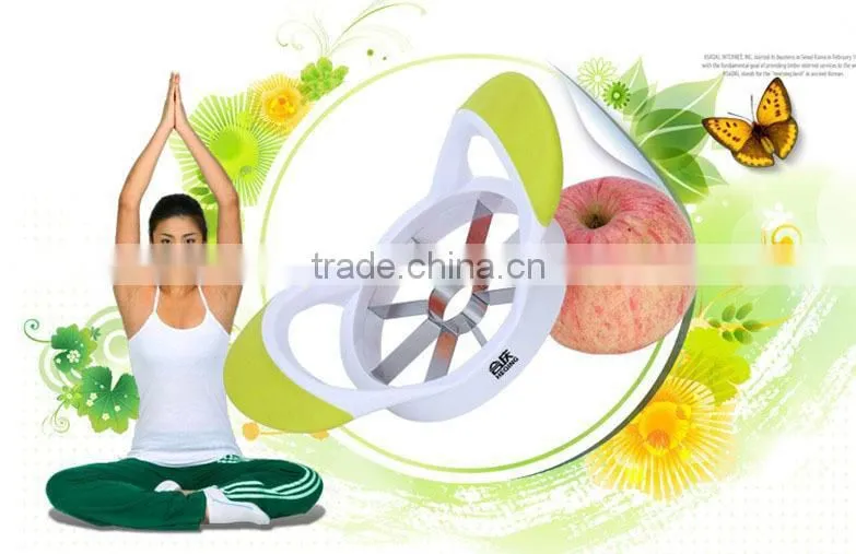 TPR Skidproof Handle Zinc Alloy Apple Slicer Food Slicer Blade