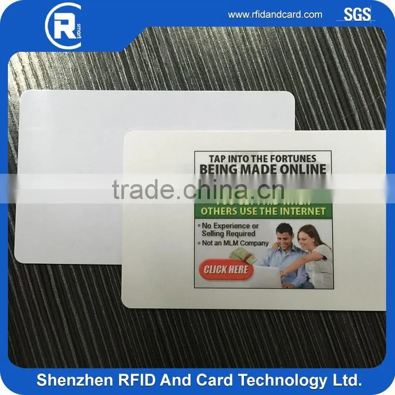 MIFARE Plus S 4K rfid smart ISO PVC blank hotel key cards pvc business card