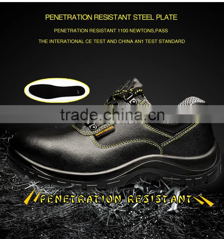 Hot sales cheapest men's steel toe safety footwear