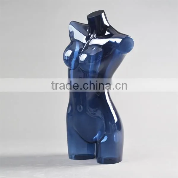abstract plastic female mannequin, transparent sitting mannequin