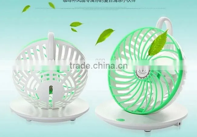 Creative Coffee Cup Shape USB Fan