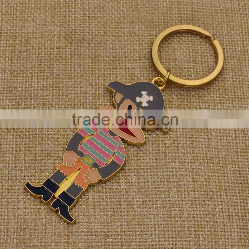 Promotion gifts custom metal custom shape keychain