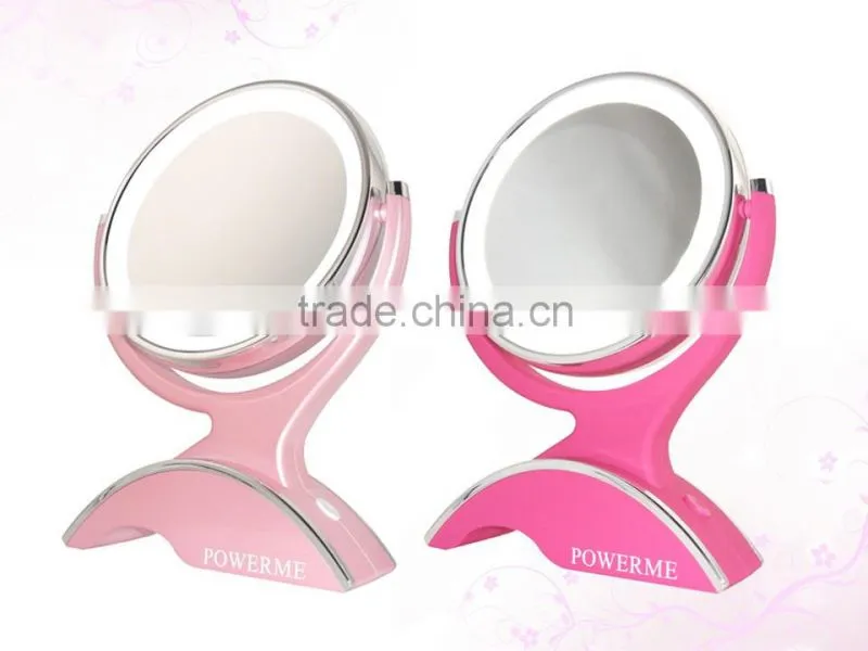10x Magnifying Double Sided LED Lighted Makeup Mirror
