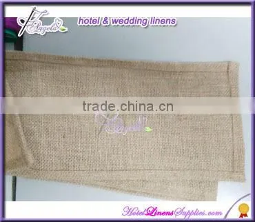 natural jute burlap chair sashes for special events, wedding chair covers