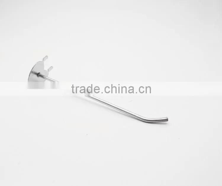 High quality Metal Chrome Plating Pegboard Display heart shape Hook For Sale