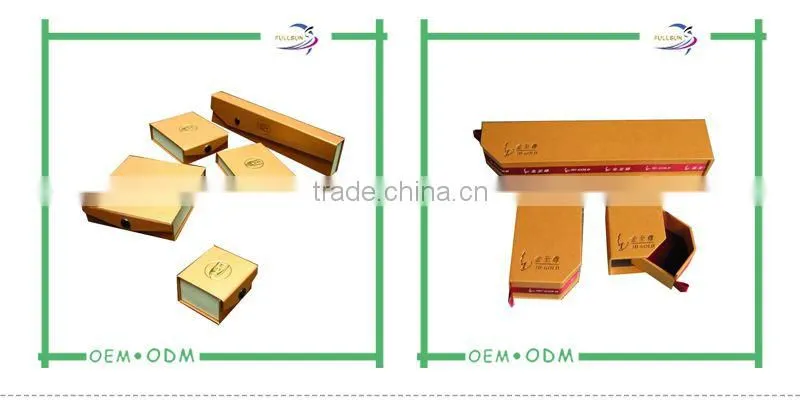 Handmade paper jewelry gift packaging box with custom design
