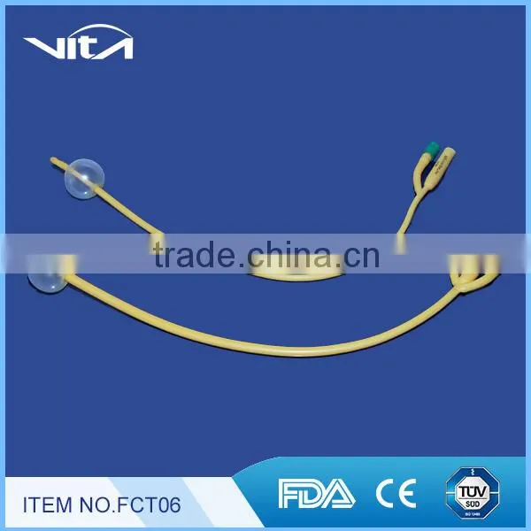 Disposable two-way Latex Foley Balloon Catheter FCT06