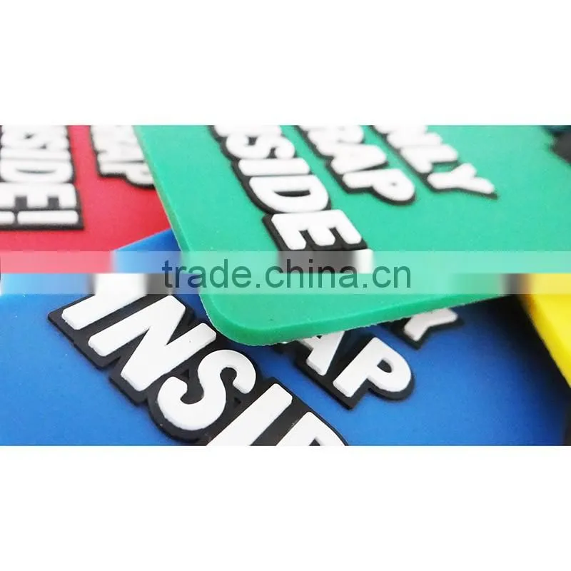 Strap Attach Customized soft PVC Luggage Tag