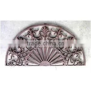 half-round cast iron metal doormat