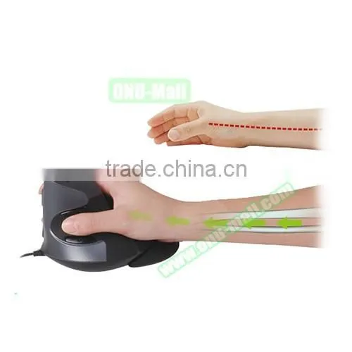 Shenzhen Factory OEM Delux M618 Wireless Vertical Ergonomic Mouse, USB Upright Laser Comfort Mice