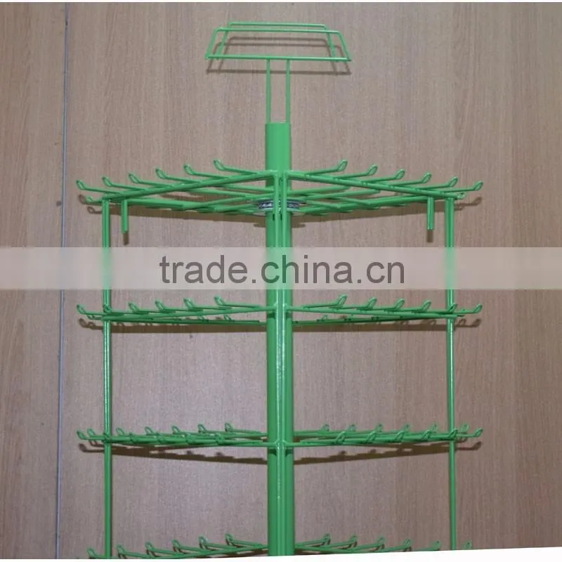 universal floor metal peg display rack with good quality
