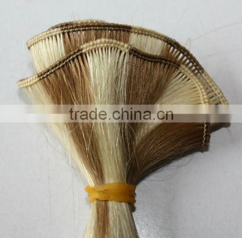 virgin chinese hand tied weft