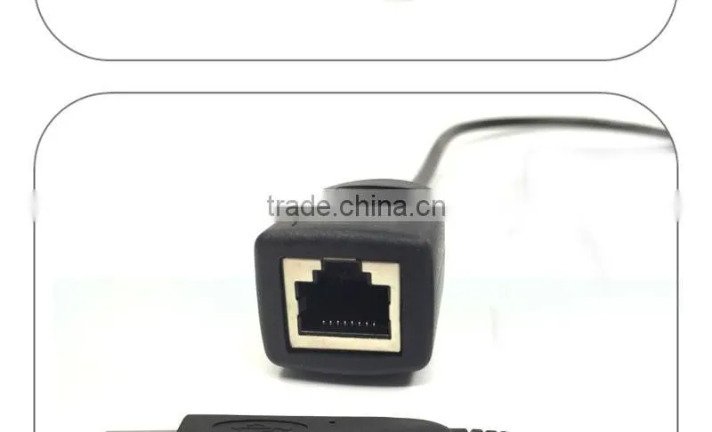 All new Cisco USB male to RJ45 female console cable with FTDI chip in black