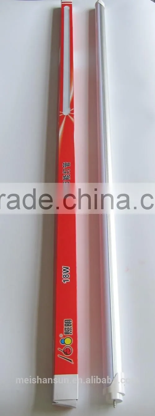 18w PC and aluminum T8 Led tube lights made by zhongshan manufactory
