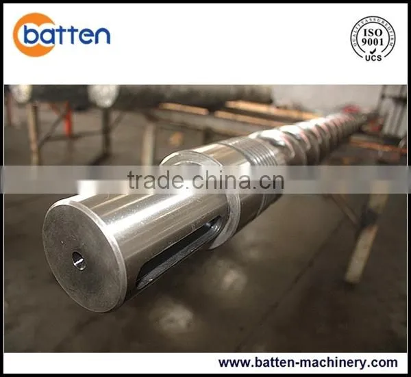100/28 Bimetallic plastic extrusion machine single pelleting screw barrel for PP,PE