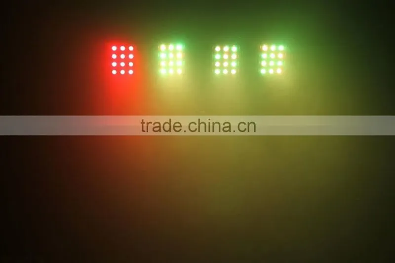 48pcs tri-in-1 3W RGB led 4par DMX pedal bar high power led par bar