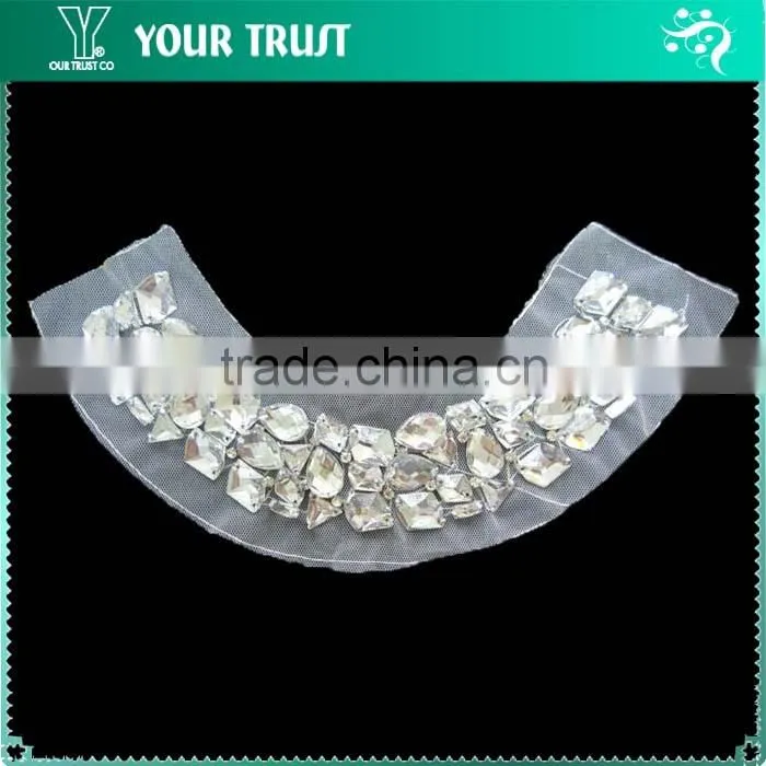 5MM Crystal Rhinestone Octangle Collar Beaded Neckline Garment Accessories