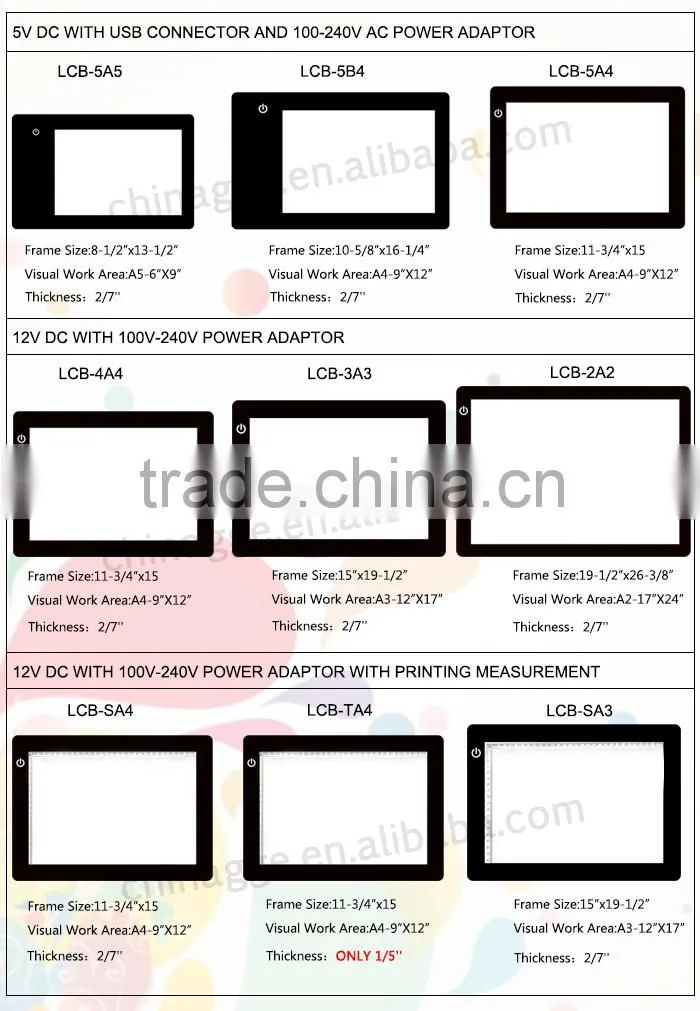 Hight Quality Photo Light Box Hot sale huion LED Slim Tracing Box for Tattoos