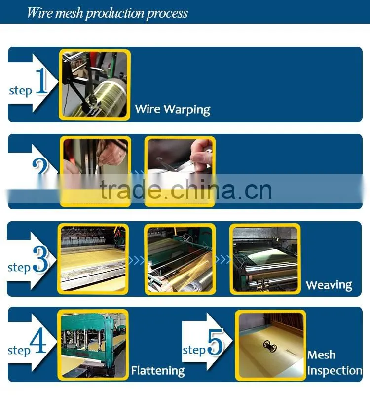 Alibaba china high quality brass wire mesh copper wire mesh fabric