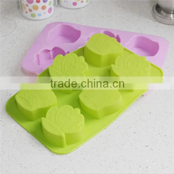 Stylish food grade cake silicone mold