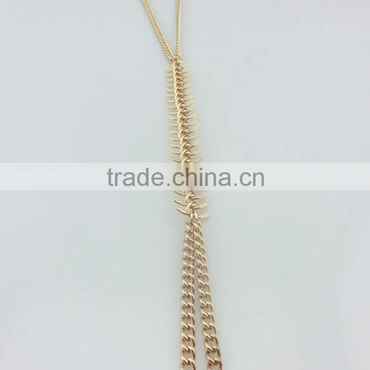 lower moq roll body jewelry chain, slave body chain