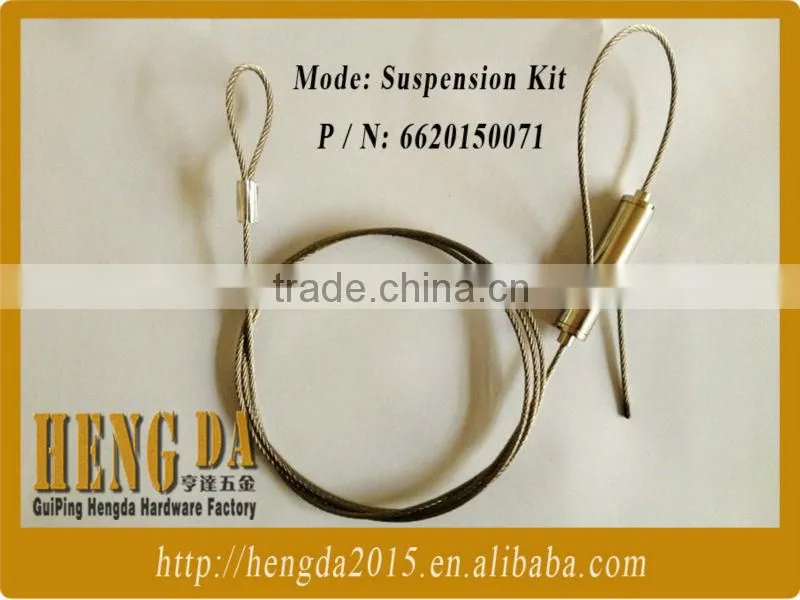 stainless steel light hanging cable with setting collar