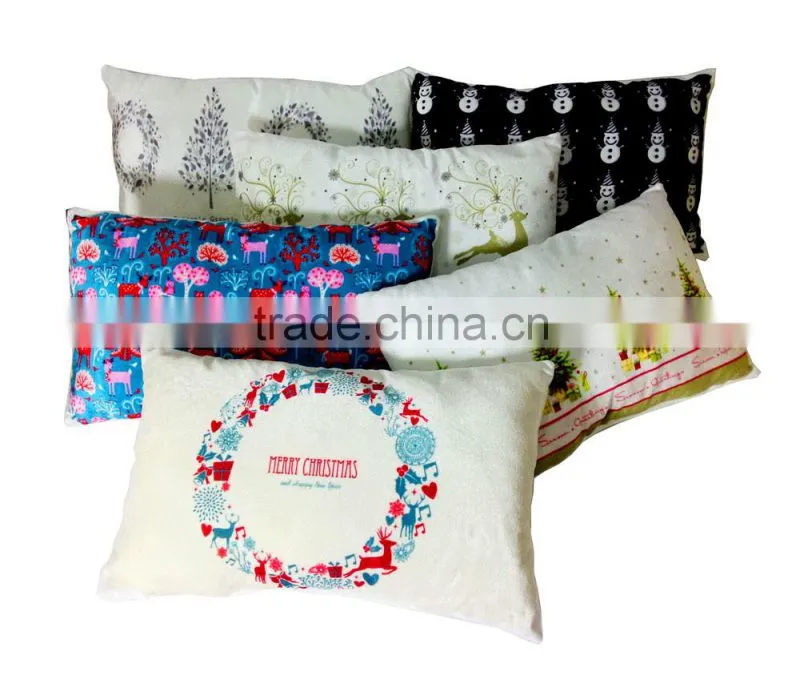 Fashion Panne personalized christmas ornaments, Xmas gift backrest pillow