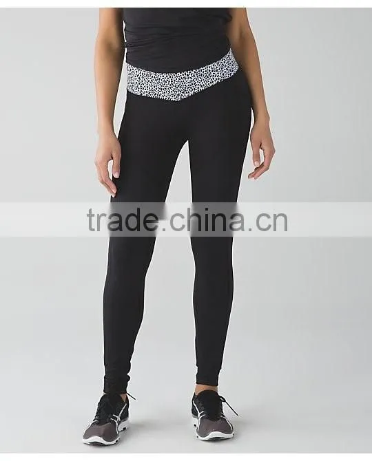 Custom fashion style breathable yoga pants for women in fitness sportswear hot in 2016