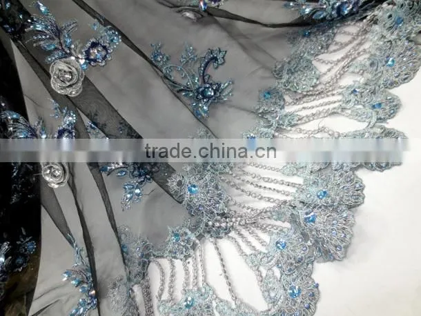 2014 fashion purple french lace