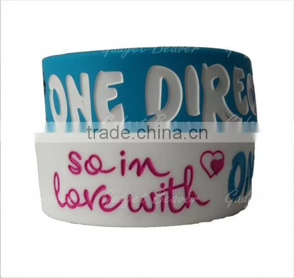 One Direction 1d rubber silicone wristband