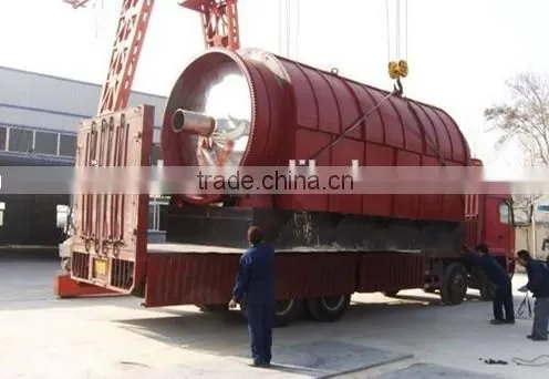 extracting carbon black and steel wire fuel oil from tyre pyrolysis machine
