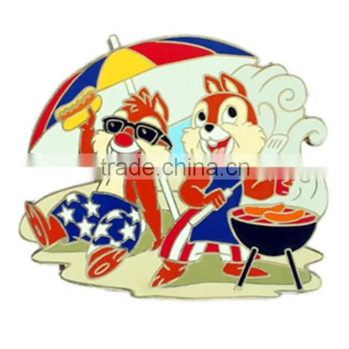 Hard enamel metal badge pin