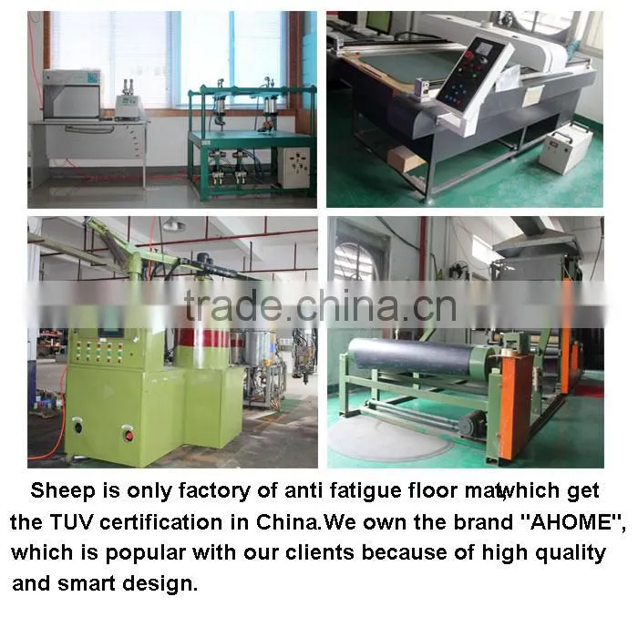 2016 Hair salon equipment custom anti-fatigue pvc chair mat