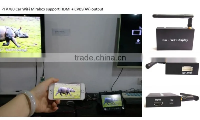 New Model of Car interface Miracast DLNA Airplay HDMI CVBS(AV) output for Android phone