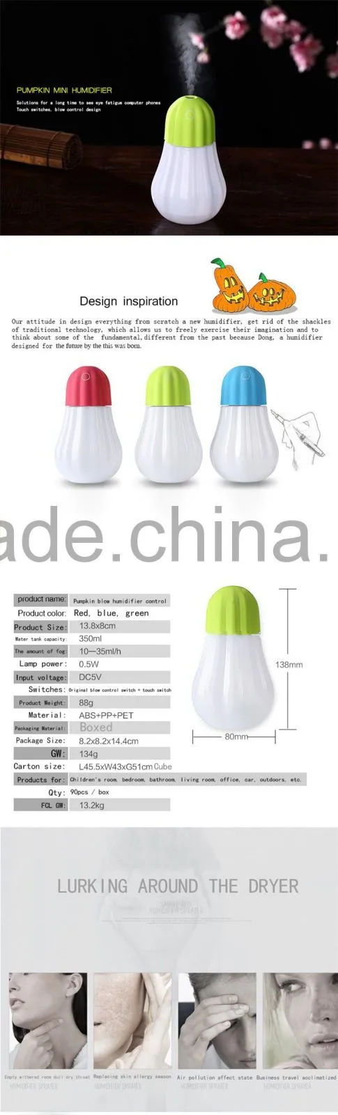 High quality New usb desktop mini air humidifier ultrasonic korean aroma diffuer