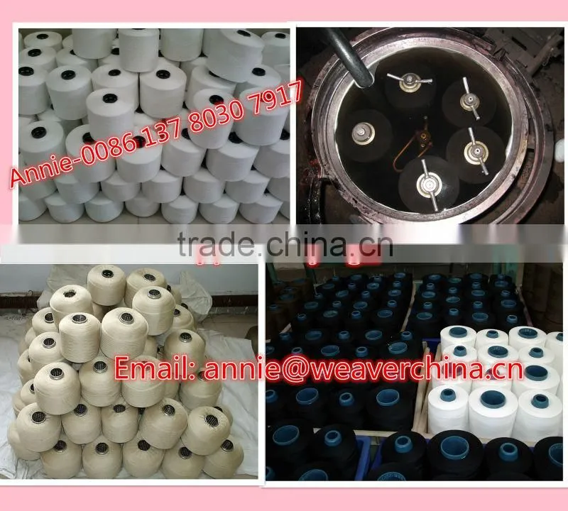 24/2/3 raw white 100pct spun polyester sewing thread