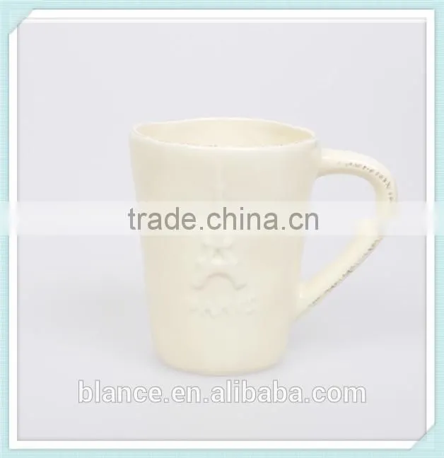 custom 400ml Eiffel Tower mug with pure color in different design
