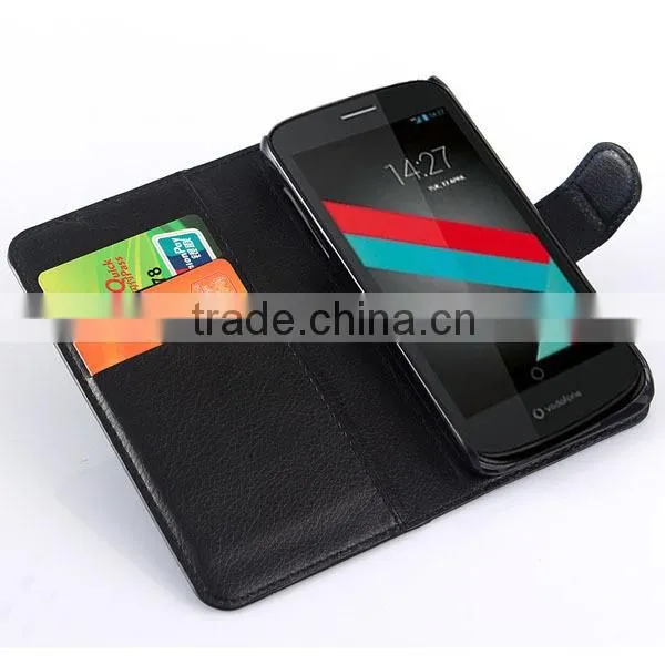 Slim Wallet Flip Cover For Vodafone Smart 4 Turbo