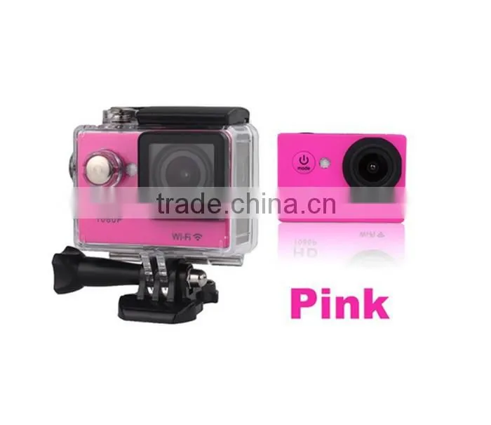 W9 12MP HD 1080P 30fps Sports Camera 2.0 Inch LCD Screen Waterproof Action Camera Mini DV Built-in Wifi