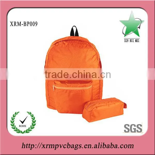 Velvet foldable drawstring backpack