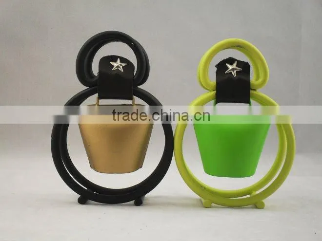 mini metal cow bell A4-C019 in many colors with napkin holder (E295 )
