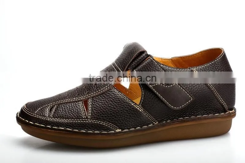 italian brand mens leather sandals with cheap price