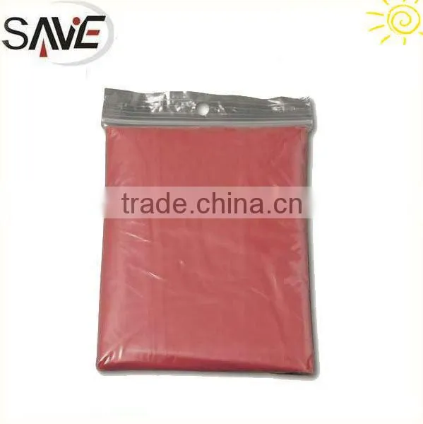 Promotional disposable pe poncho raincoat