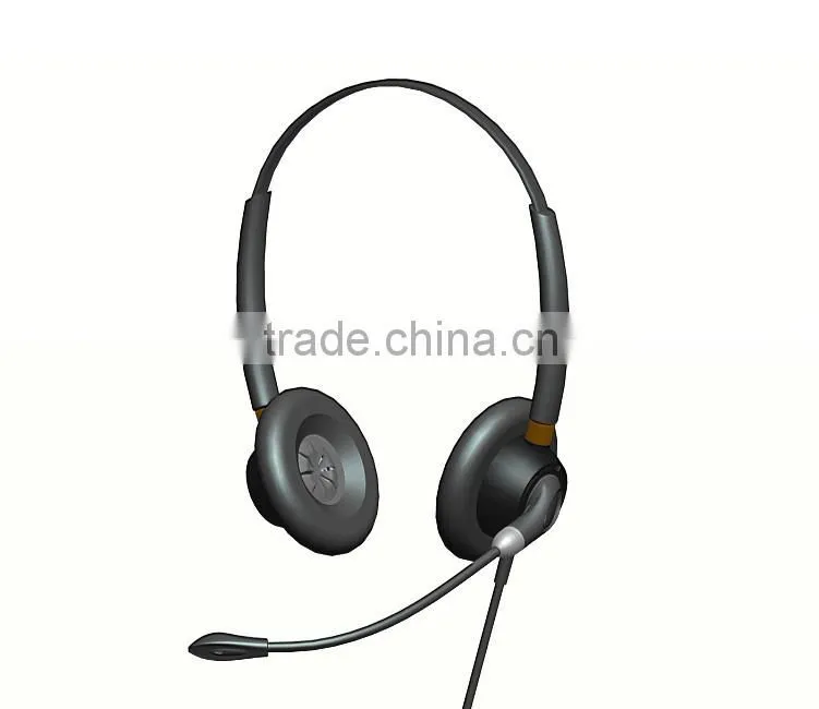 2015 NEW Binaural call center noise cancelling telephone headset