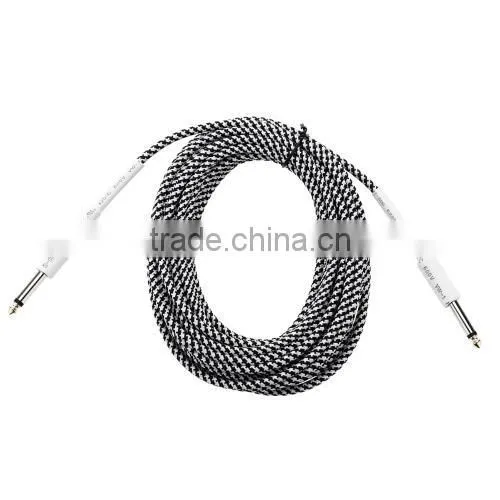 26ft / 8m 6.35mm Mono Male to 6.35mm Mono Male Cable Wire Cord for Guitar Bass Instrument