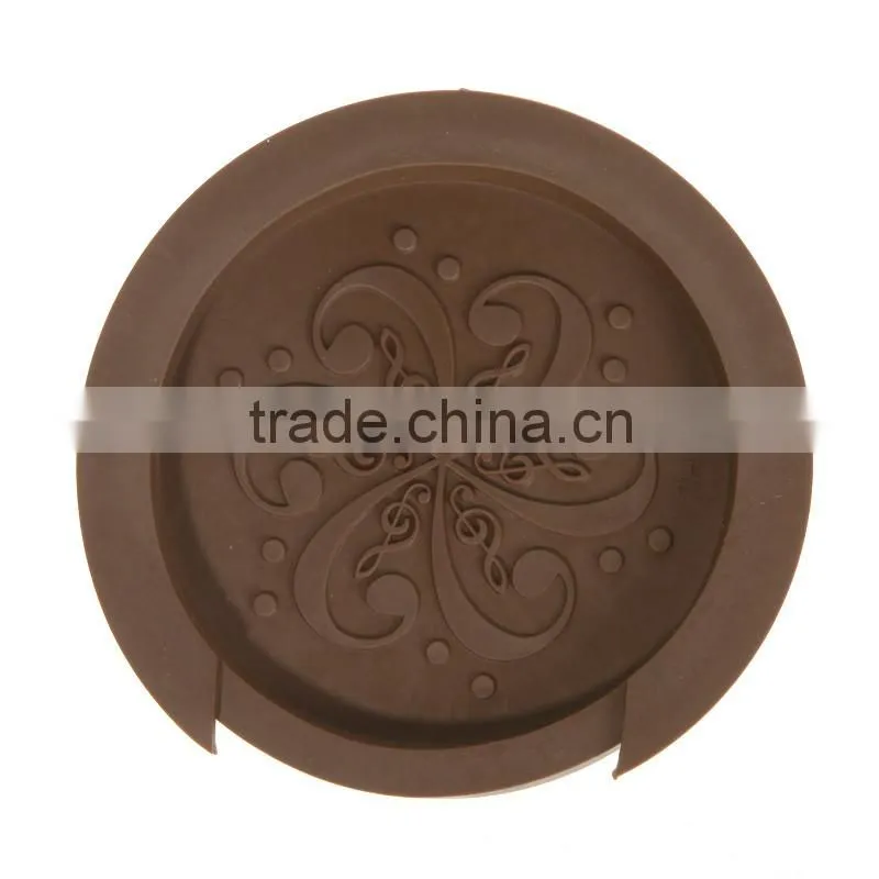 Sound Hole Cover Block Plug Screeching Halt for 40"/41" EQ Acoustic Guitar Brown