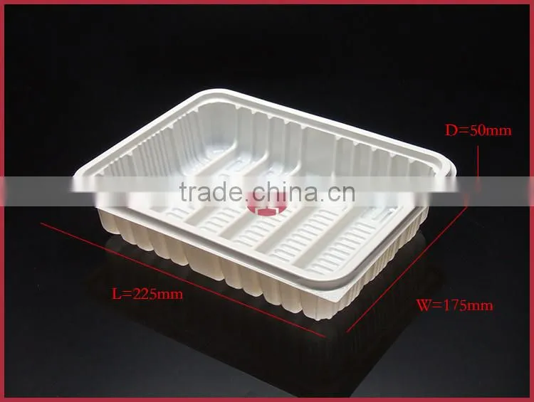 Custom APET Plastic Food Container with Lid Frozen Food Box Packaging XS-CYJ-001